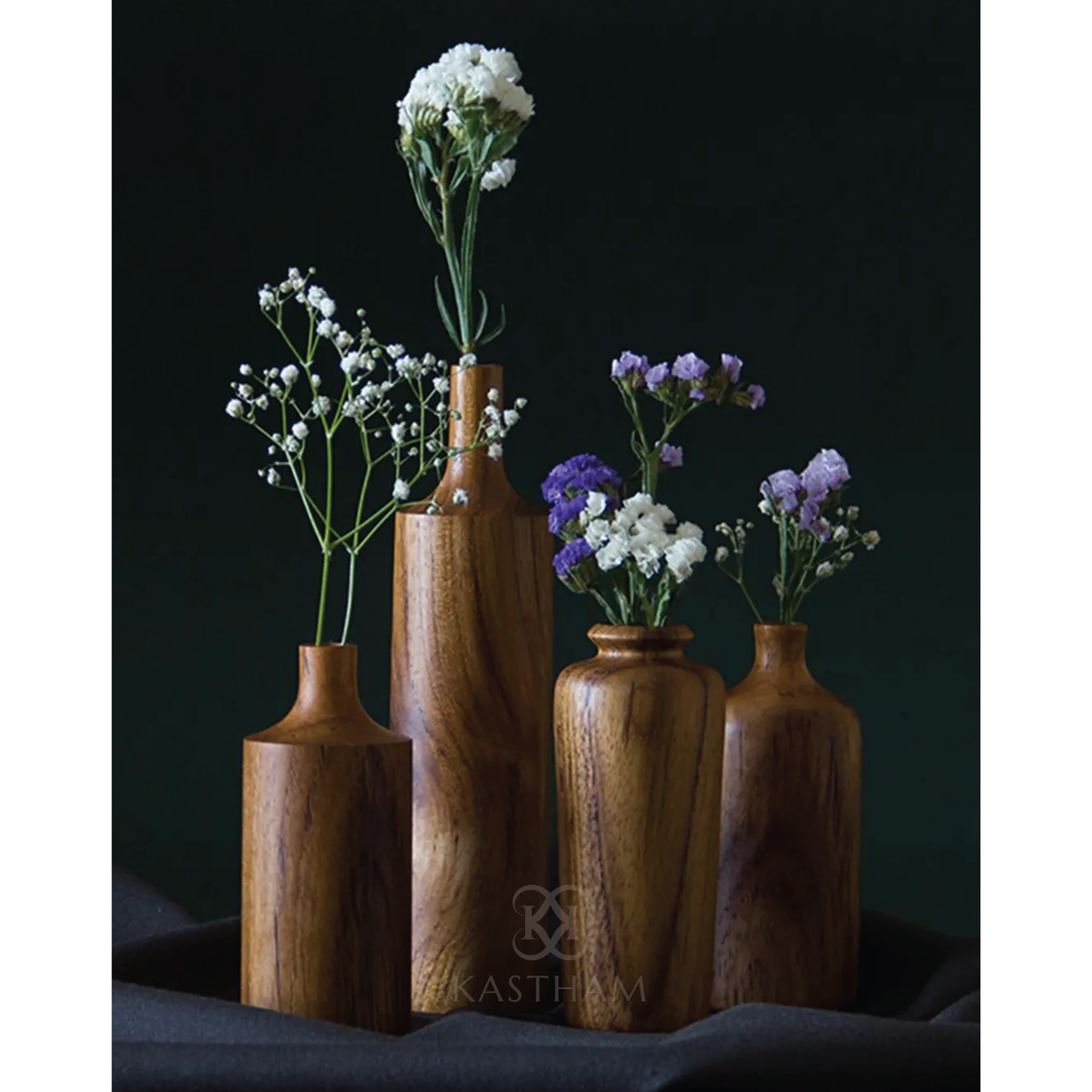 KASTHAM TEAK VASE - 2 - Kastham