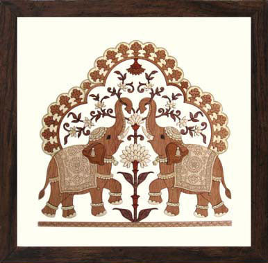 KASTHAM TWO TRUNK UP ELEPHANT - Kastham