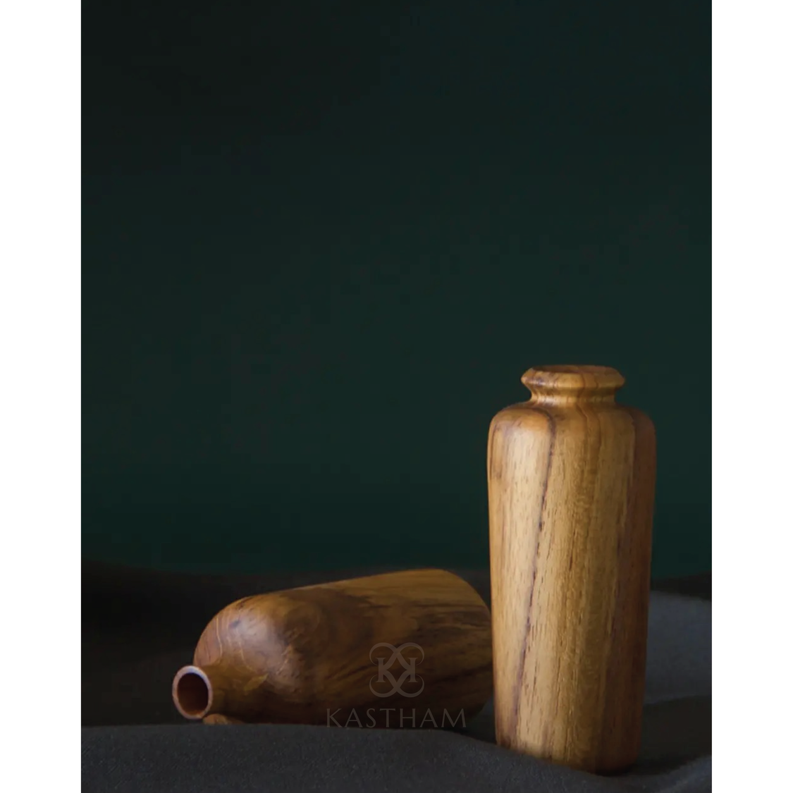 KASTHAM TEAK VASE - 2 - Kastham