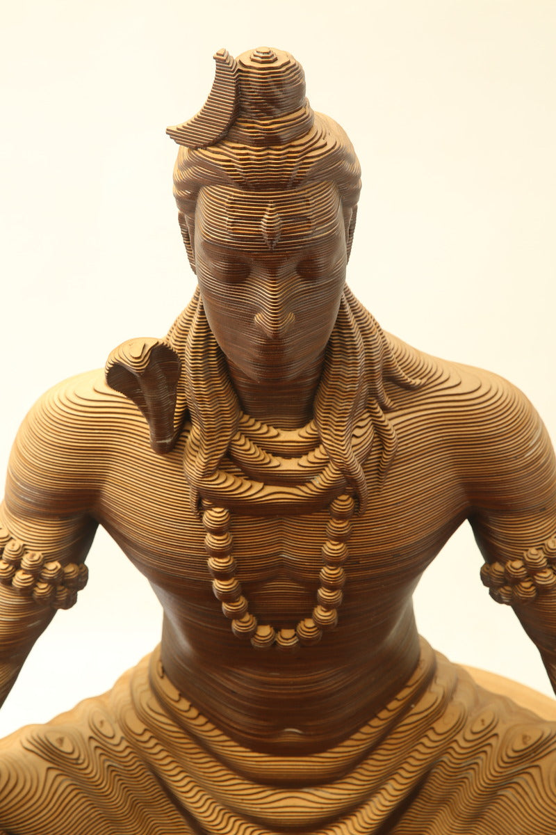 KASTHAM Shivakruti Multi-Layer Wooden Stacked Art - Kastham