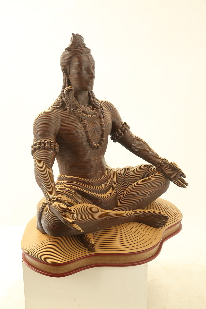 KASTHAM Shivakruti Multi-Layer Wooden Stacked Art - Kastham