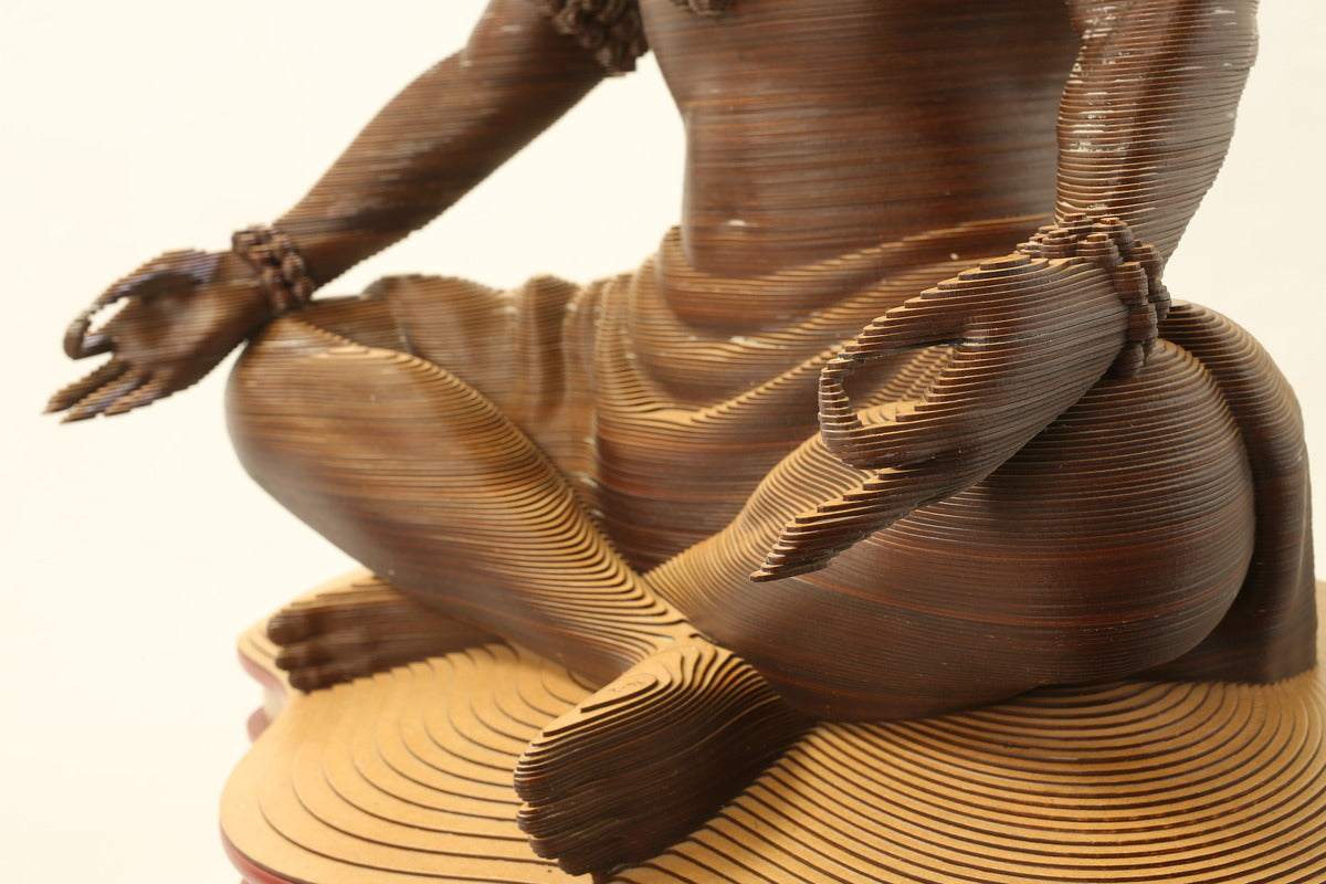 KASTHAM Shivakruti Multi-Layer Wooden Stacked Art - Kastham